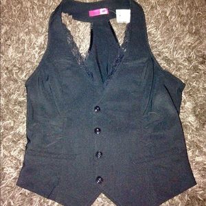 Body Central Black Vest-Medium